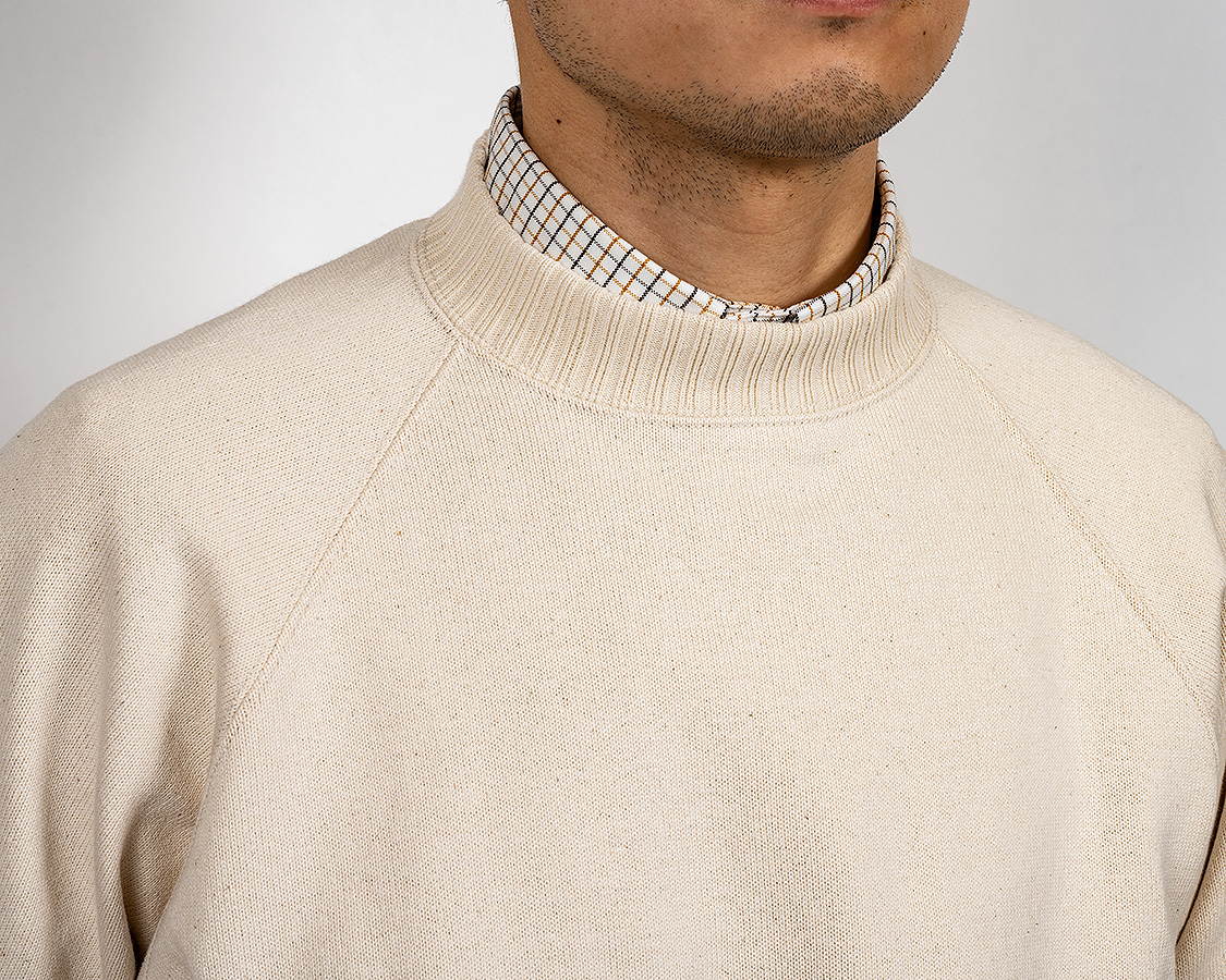 Workers K&T H MFG Co "Raglan Sweater, Faded Black" - セレクトショップ リズム横浜